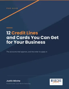 12 Credit Lines and Cards You Can Get for Your Business guide cover